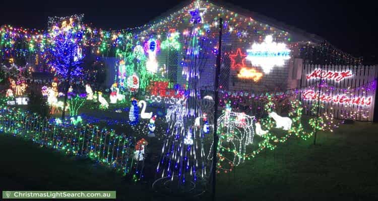 Christmas Light display at 23 Arnica Crescent, Bald Hills