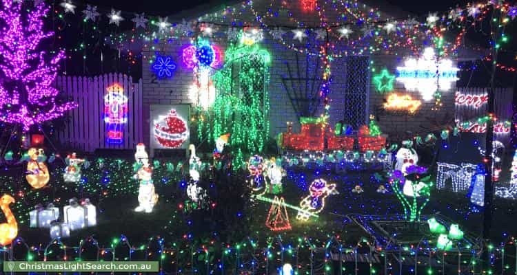 Christmas Light display at 23 Arnica Crescent, Bald Hills