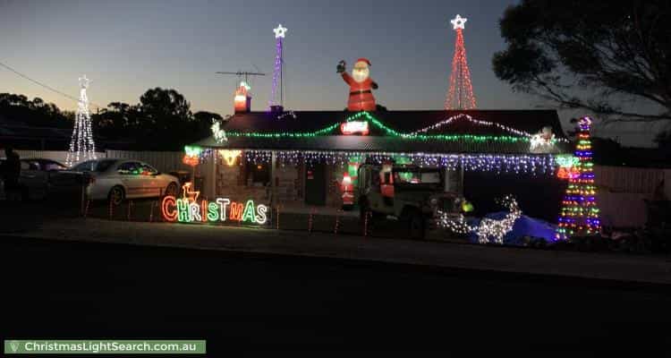 Christmas Light display at 2 Rowett Street, Kapunda