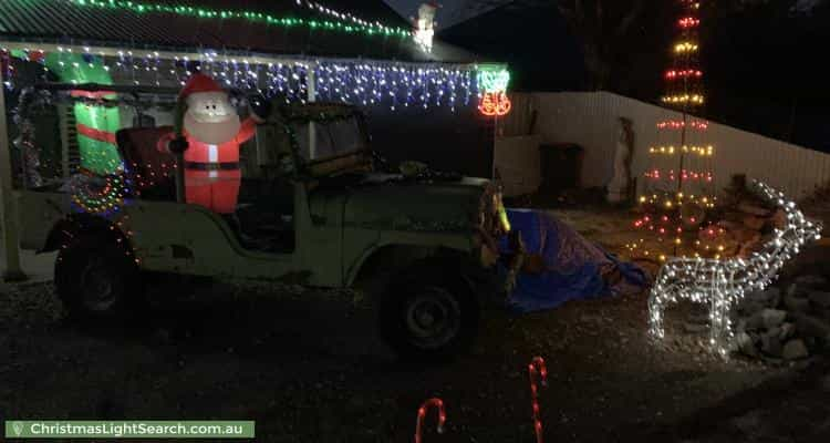 Christmas Light display at 2 Rowett Street, Kapunda