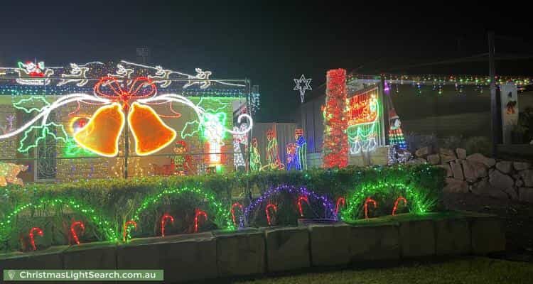 Christmas Light display at 3 Beaumont Crescent, Pacific Pines