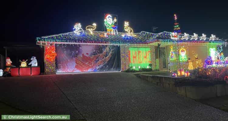 Christmas Light display at 3 Beaumont Crescent, Pacific Pines