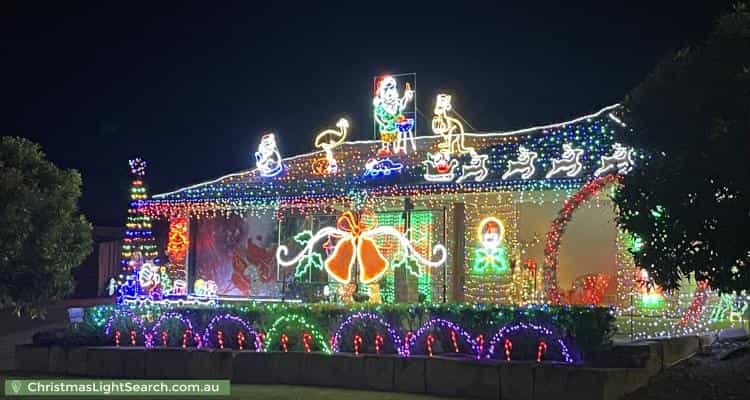 Christmas Light display at 3 Beaumont Crescent, Pacific Pines