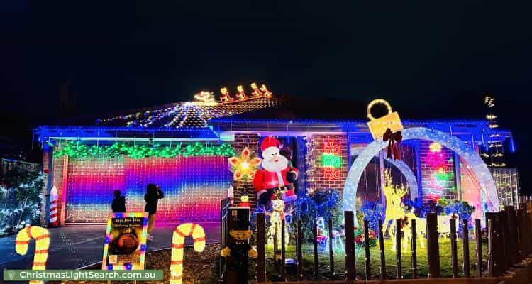 Christmas Light display at 10 Atlas Drive, Cranbourne West