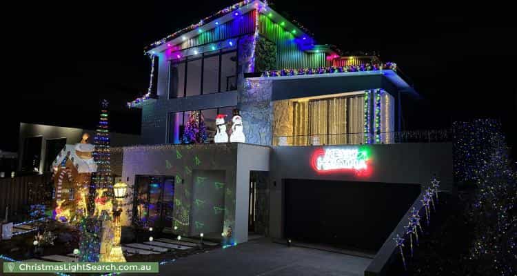 Christmas Light display at 70 Thwaites Crescent, Wright