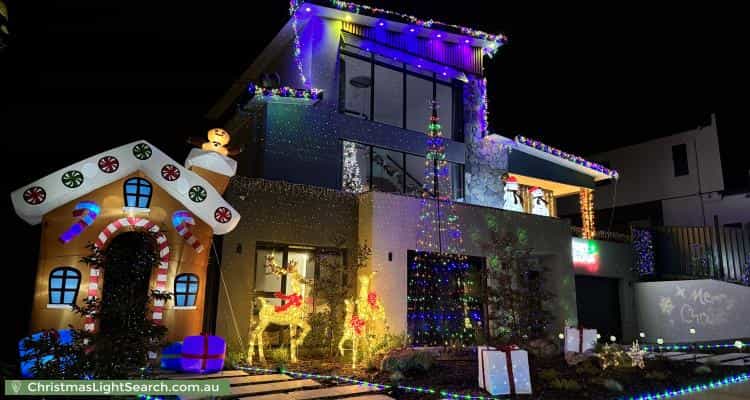 Christmas Light display at 70 Thwaites Crescent, Wright