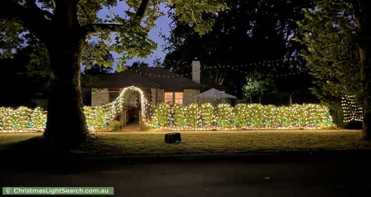 Christmas Light display at 2 Dirrawan Gardens, Reid