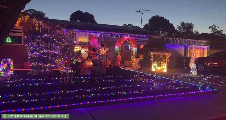 Christmas Light display at 6 Nyenna Court, Munno Para