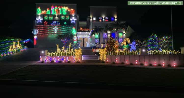 Christmas Light display at 14 Vaughan Avenue, Pennant Hills