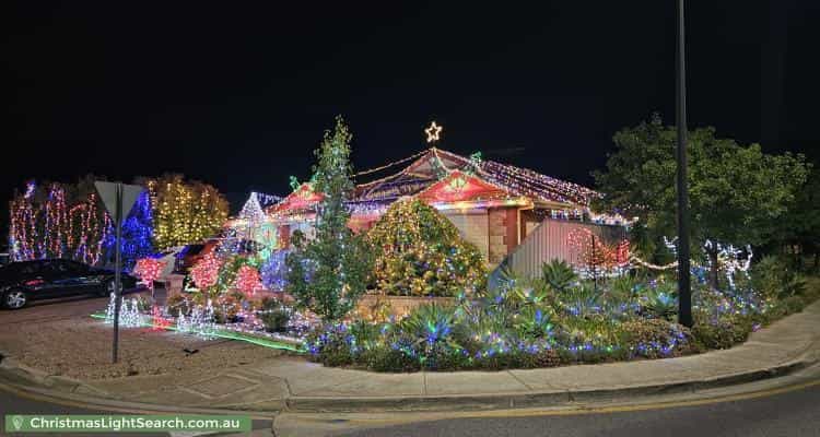 Christmas Light display at 29 Selway Place, Evanston Park