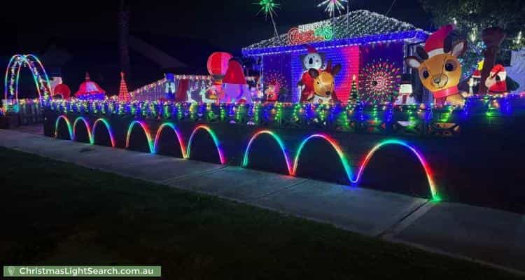 Christmas Light display at 24 Browne Avenue, St Albans