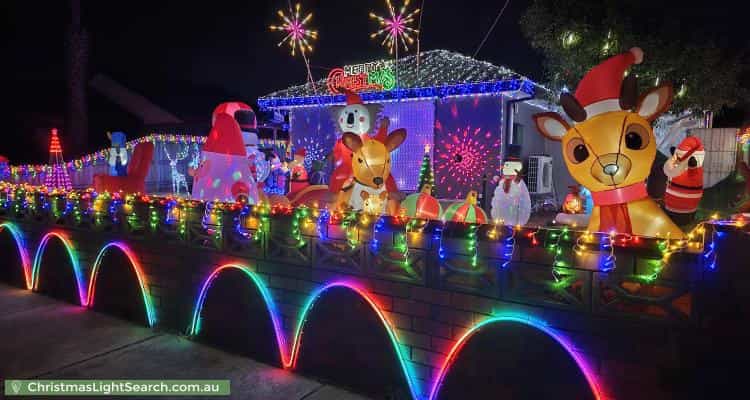 Christmas Light display at 24 Browne Avenue, St Albans