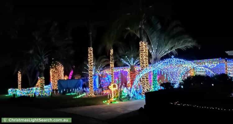 Christmas Light display at 19 Ivythorne Grove, Kiara