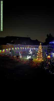 Christmas Light display at 12A Erica Avenue, Mount Claremont