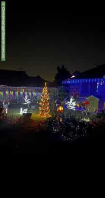 Christmas Light display at 12A Erica Avenue, Mount Claremont