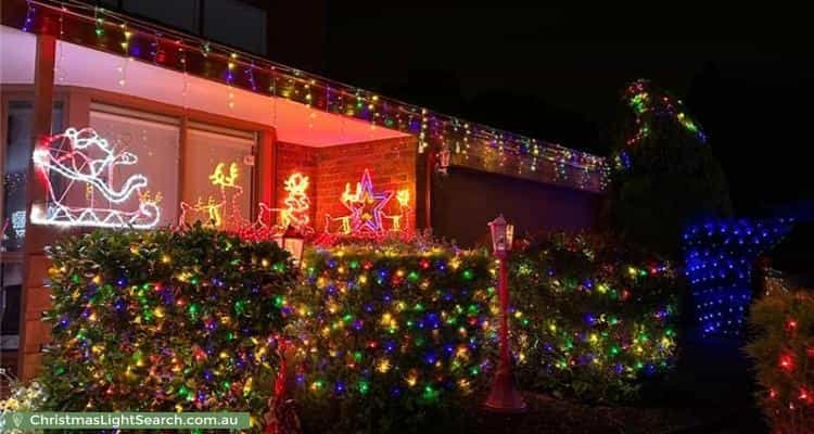 Christmas Light display at 2 Kingburn Court, Templestowe