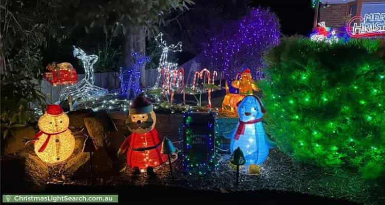 Christmas Light display at 2 Kingburn Court, Templestowe