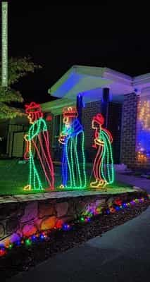 Christmas Light display at 3 Cashion Court, Dunlop