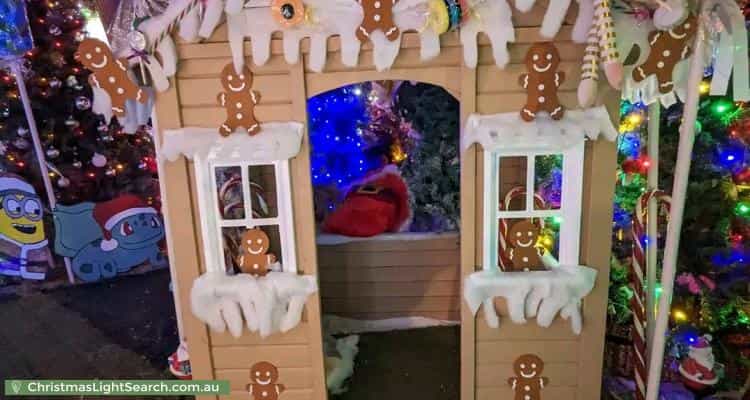 Christmas Light display at 8 La Salle Road, Alexander Heights