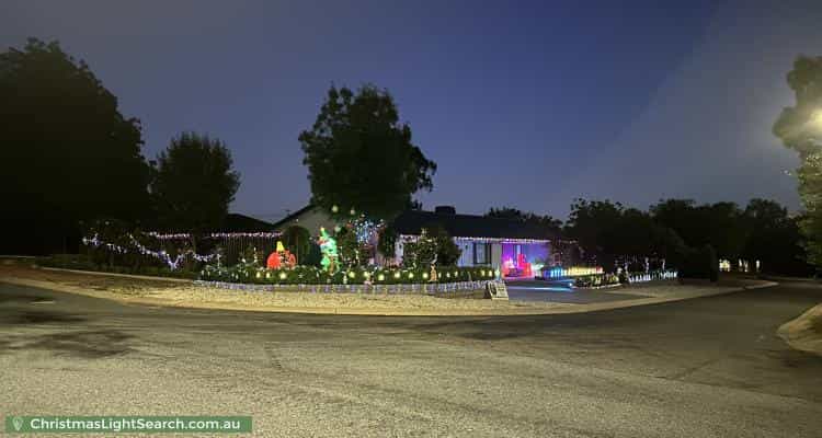 Christmas Light display at 1 Curnow Place, Chisholm