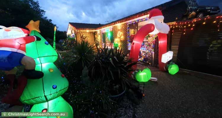 Christmas Light display at 16 Louis Loder Street, Theodore
