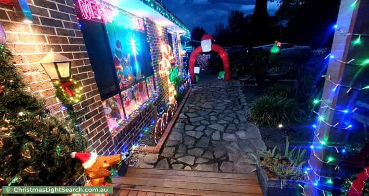 Christmas Light display at 16 Louis Loder Street, Theodore