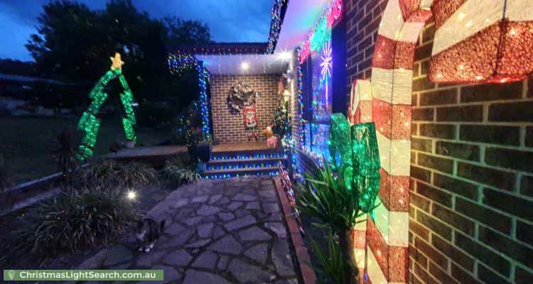 Christmas Light display at 16 Louis Loder Street, Theodore