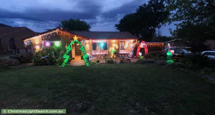 Christmas Light display at 16 Louis Loder Street, Theodore