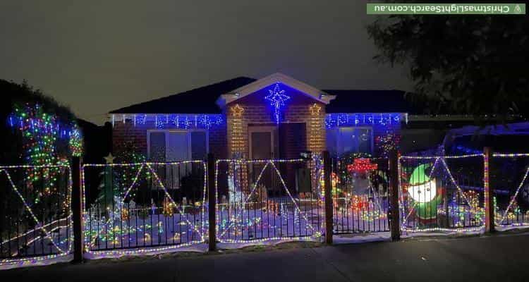 Christmas Light display at 61 Pepperbush Circuit, Cranbourne