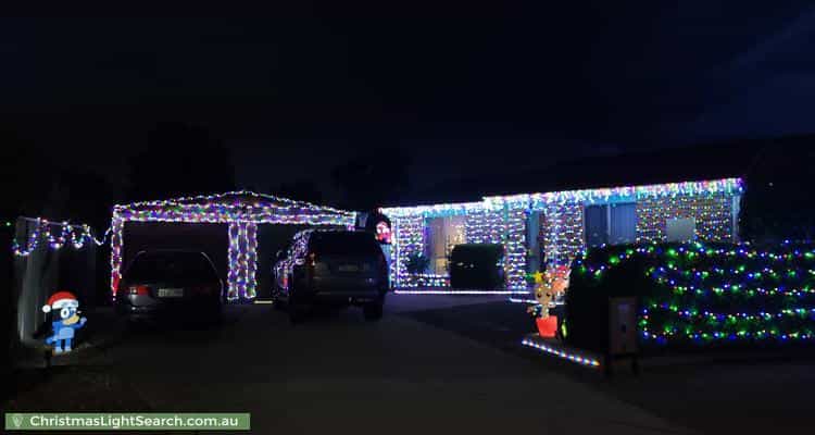 Christmas Light display at 8 Zeitz Court, Banks