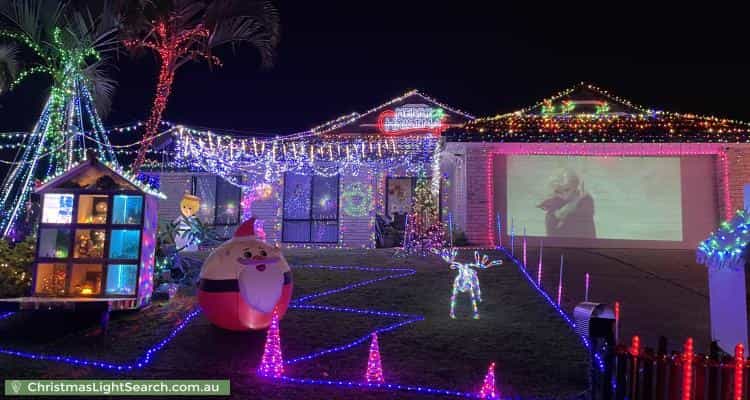 Christmas Light display at 19 Hemlock Street, Warner