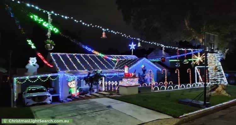 Christmas Light display at 45 Fewtrell Avenue, Revesby Heights