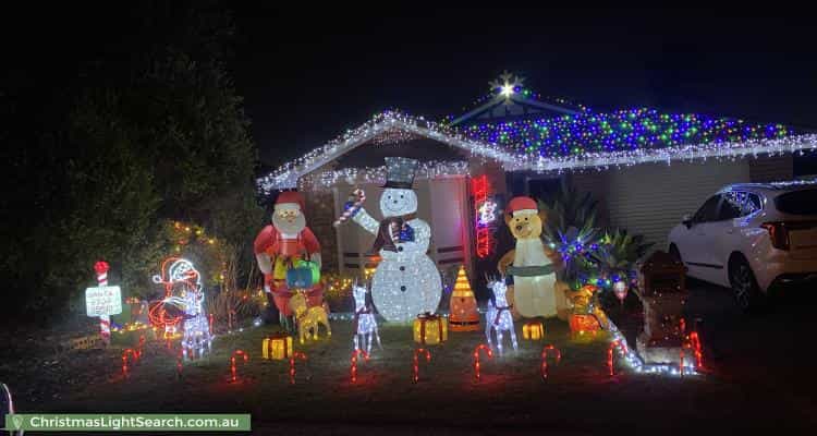 Christmas Light display at 91 Beckham Rise, Craigmore