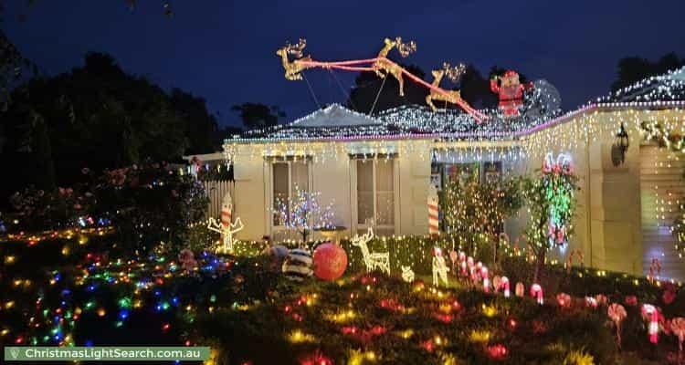 Christmas Light display at 2 Hartsmere Drive, Berwick