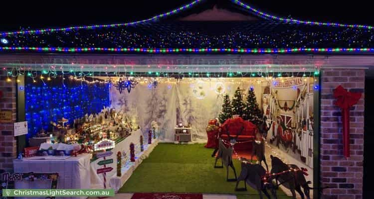 Christmas Light display at 22 Golden Avenue, Calamvale