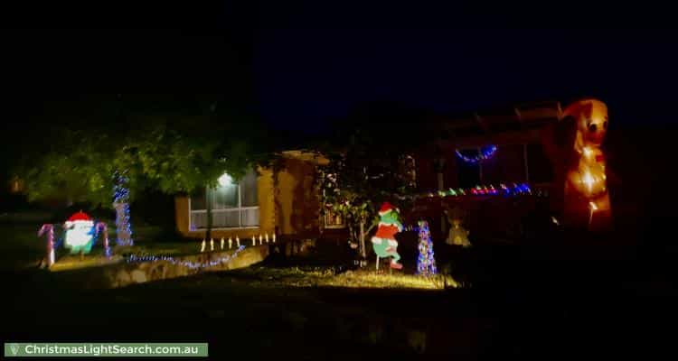 Christmas Light display at 8 Parsons Road, Reynella