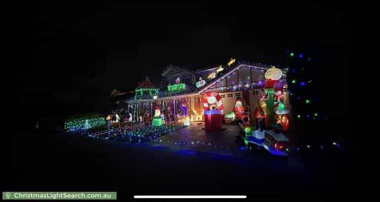 Christmas Light display at 3 Swanston Court, Taylors Hill