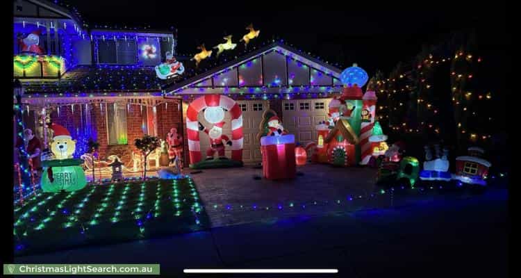 Christmas Light display at 3 Swanston Court, Taylors Hill