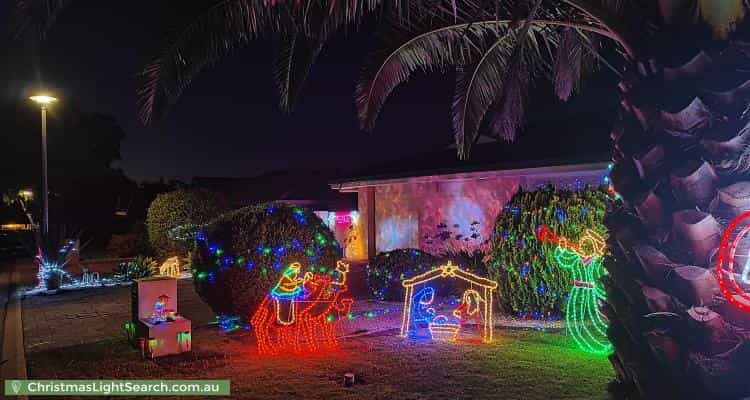 Christmas Light display at 22 Alexis Street, Hope Valley