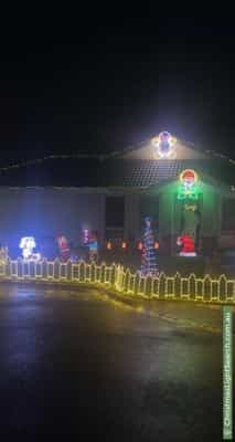 Christmas Light display at 11 Sunflower Place, Berwick