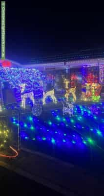 Christmas Light display at 1 House Circuit, Banks