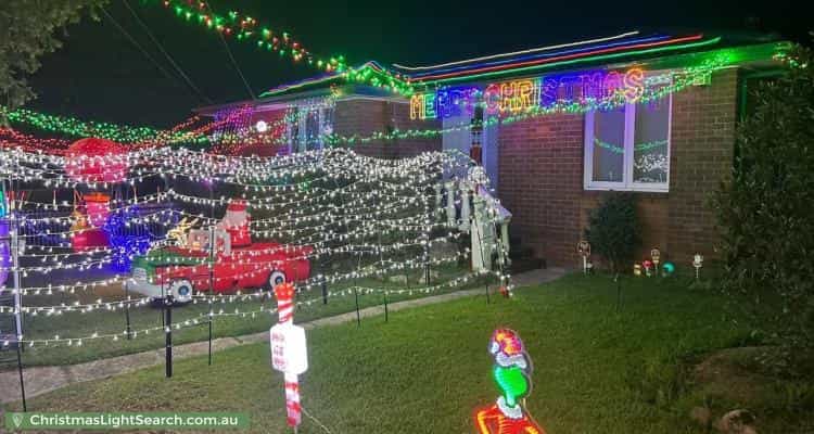Christmas Light display at 117 Bougainville Road, Blackett