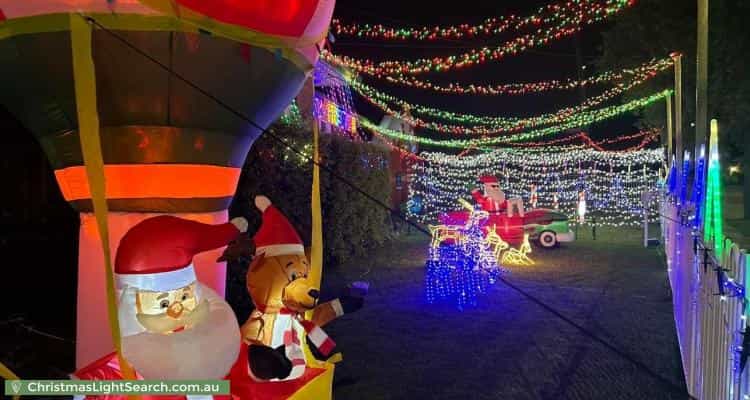 Christmas Light display at 117 Bougainville Road, Blackett
