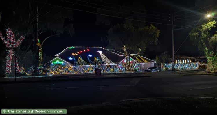 Christmas Light display at 57 Gulfview Road, Blackwood