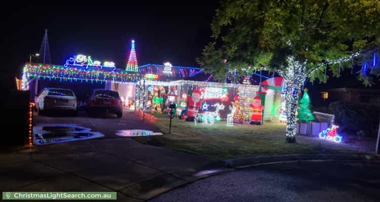 Christmas Light display at 8 Egret Court, Werribee