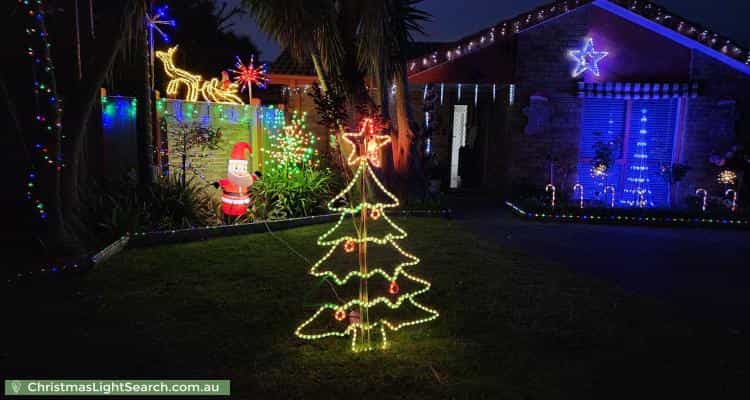 Christmas Light display at 5 Quarrion Drive, Carrum Downs