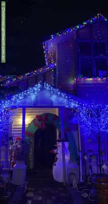Christmas Light display at 33 Bailey Street, Belmont