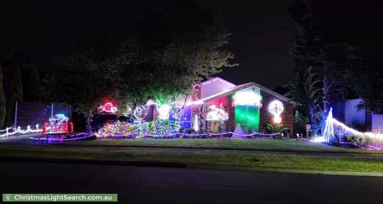 Christmas Light display at 69 Rangeview Drive, Skye