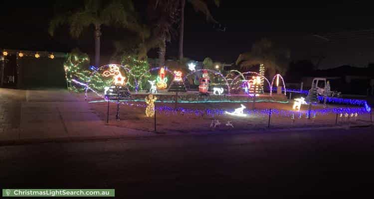 Christmas Light display at 41 Agincourt Drive, Forrestfield