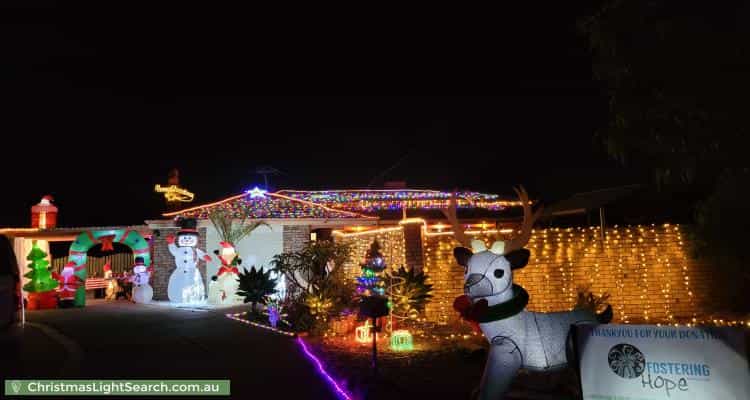 Christmas Light display at 33 Idaho Place, Craigie